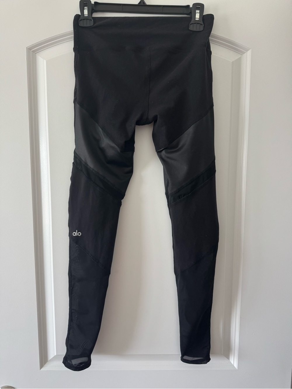 ALO YOGA Black Sheila Mesh Leggings Size XS
